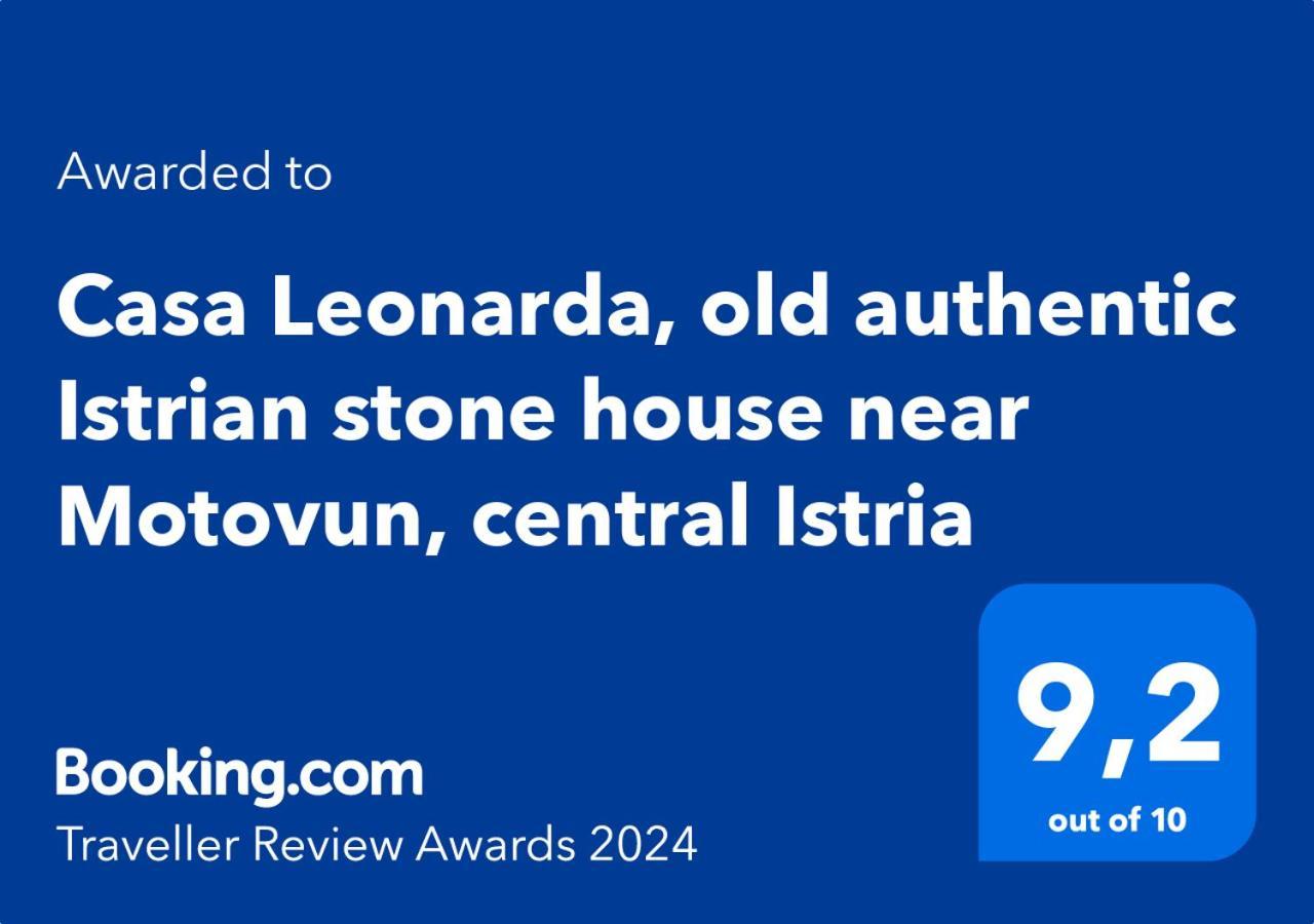 Casa Leonarda, Old Authentic Istrian Stone House Near Motovun, Central Istria Zamask Exterior photo